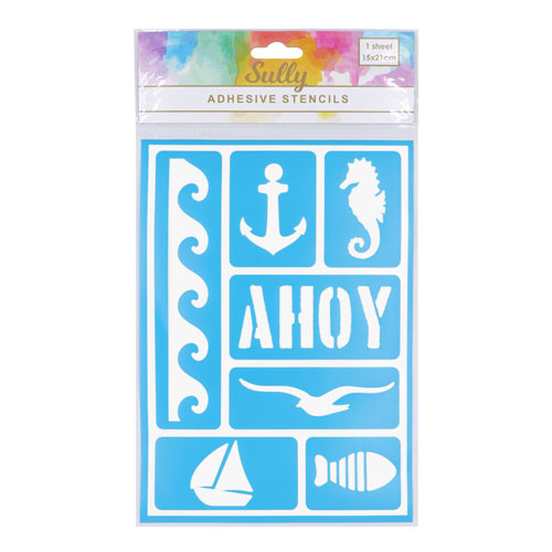 29832 Sully Adhesive Stencil - 1pc - Ahoy 