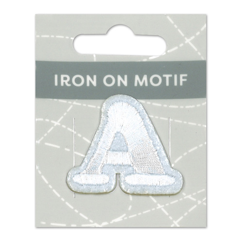 29838 Motif Iron On 35mm White A