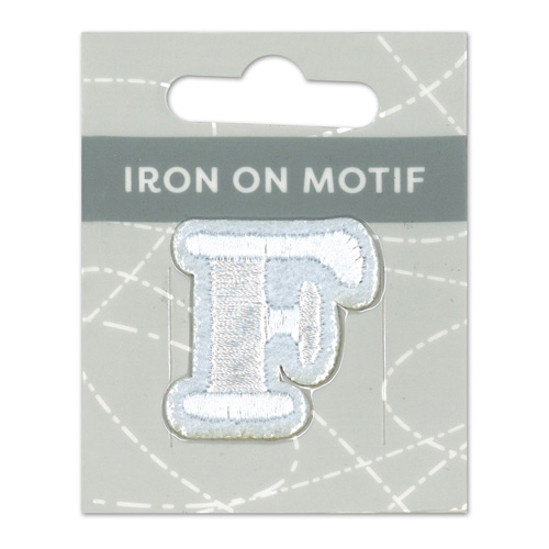 29843 Motif Iron On 35mm White F