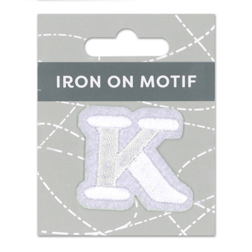 29848 Motif Iron On 35mm White K
