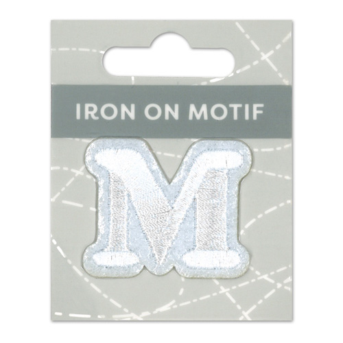 29850 Motif Iron On 35mm White M