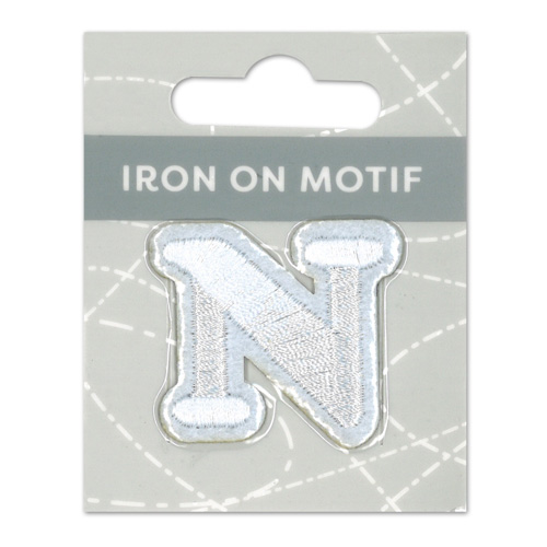29851 Motif Iron On 35mm White N