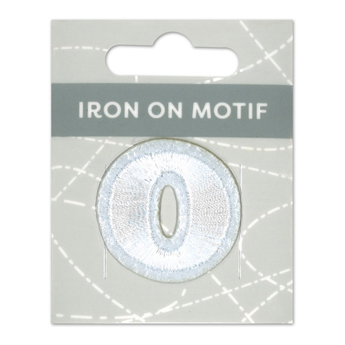 29852 Motif Iron On 35mm White O