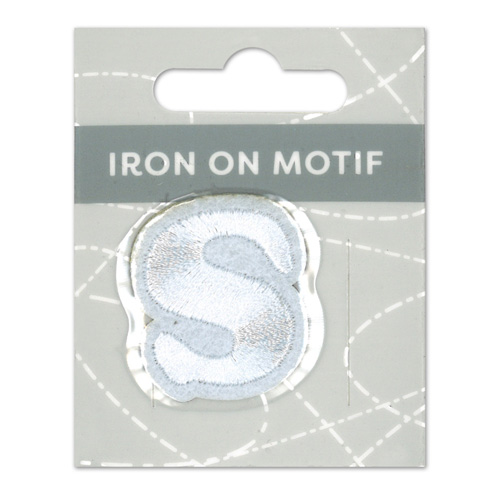 29856 Motif Iron On 35mm White S