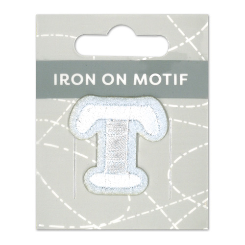 29857 Motif Iron On 35mm White T