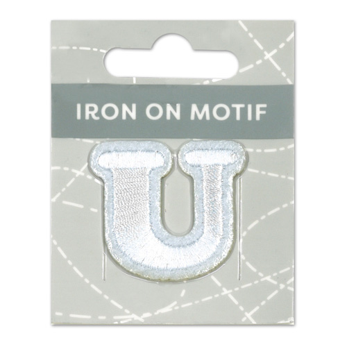 29858 Motif Iron On 35mm White U