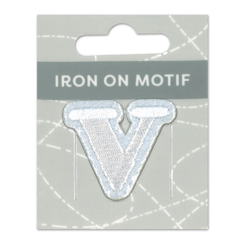 29859 Motif Iron On 35mm White V