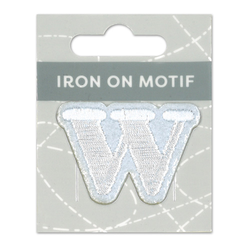 29860 Motif Iron On 35mm White W