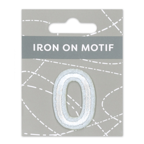29864 Motif Iron On 35mm White 0