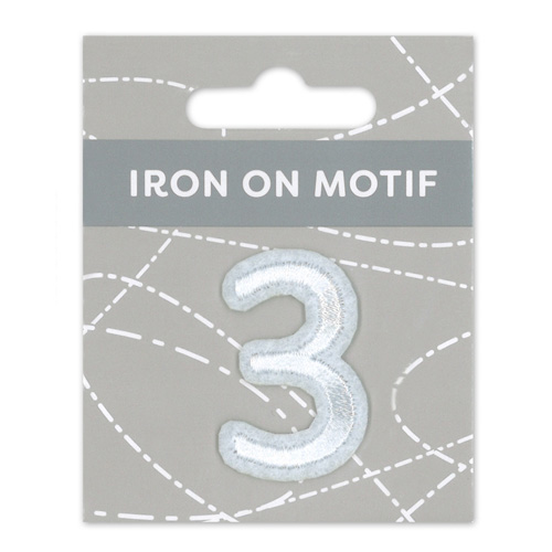 29867 Motif Iron On 35mm White 3