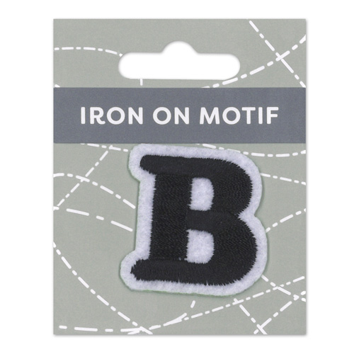 29875 Motif Iron On 35mm Black B