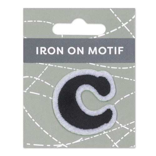 29876 Motif Iron On 35mm Black C