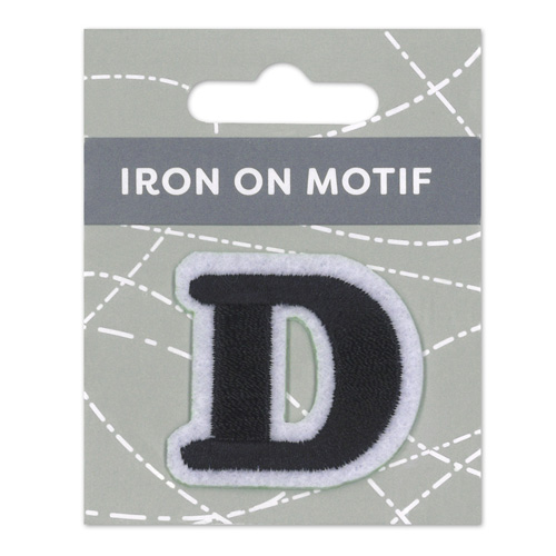 29877 Motif Iron On 35mm Black D
