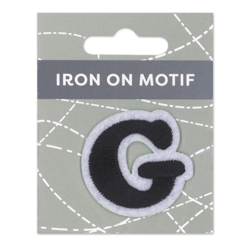 29880 Motif Iron On 35mm Black G