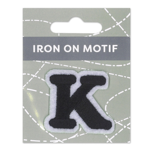 29884 Motif Iron On 35mm Black K