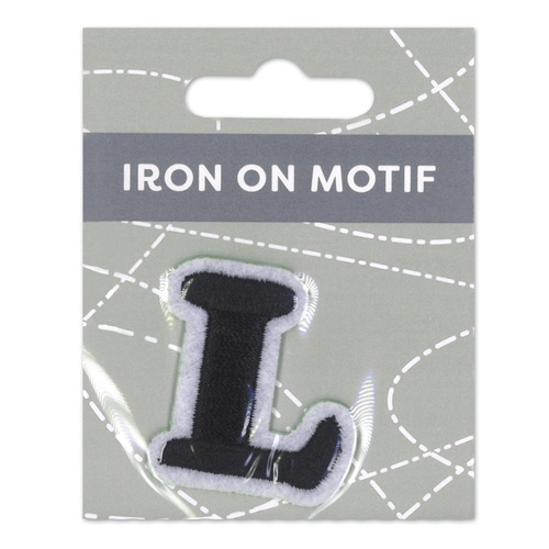 29885 Motif Iron On 35mm Black L