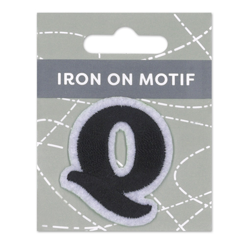 29890 Motif Iron On 35mm Black Q