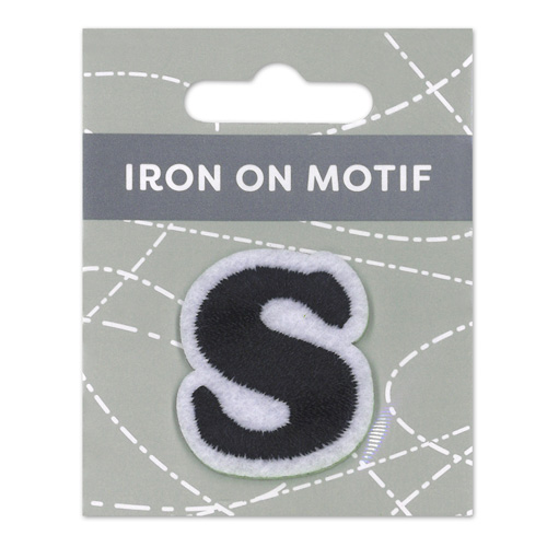 29892 Motif Iron On 35mm Black S