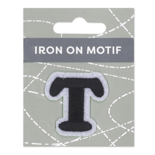29893 Motif Iron On 35mm Black T