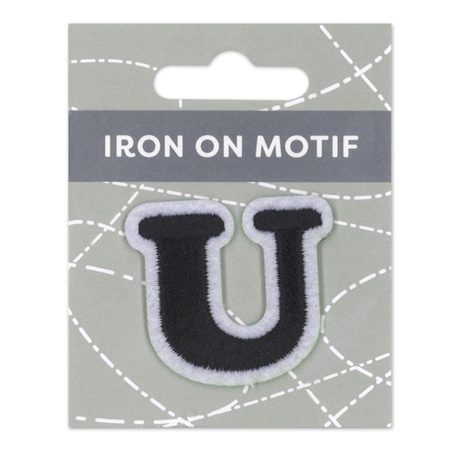 29894 Motif Iron On 35mm Black U