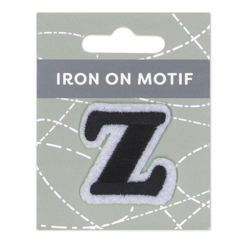 29899 Motif Iron On 35mm Black Z
