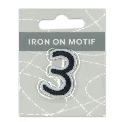 29903 Motif Iron On 35mm Black 3