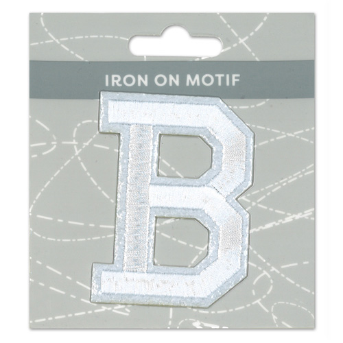 29911 Motif Iron On 75mm White B