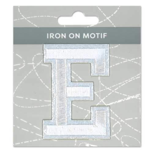 29914 Motif Iron On 75mm White E