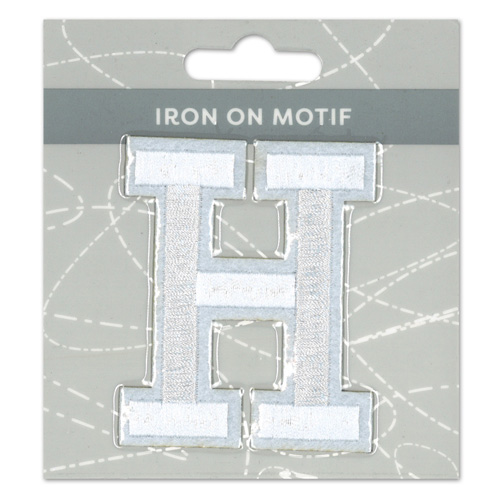 29917 Motif Iron On 75mm White H