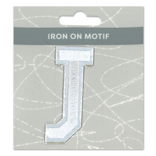 29919 Motif Iron On 75mm White J