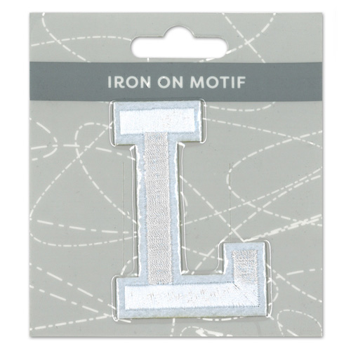 29921 Motif Iron On 75mm White L
