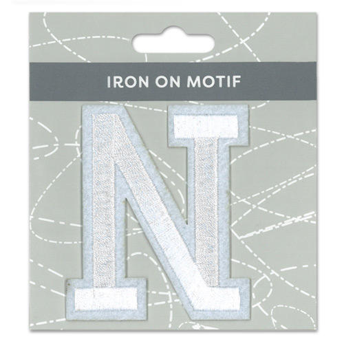 29923 Motif Iron On 75mm White N
