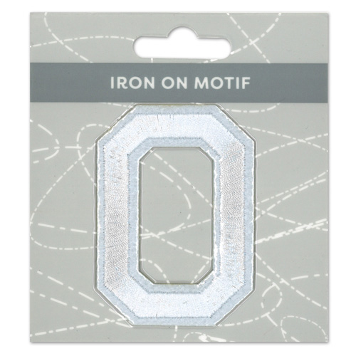 29924 Motif Iron On 75mm White O