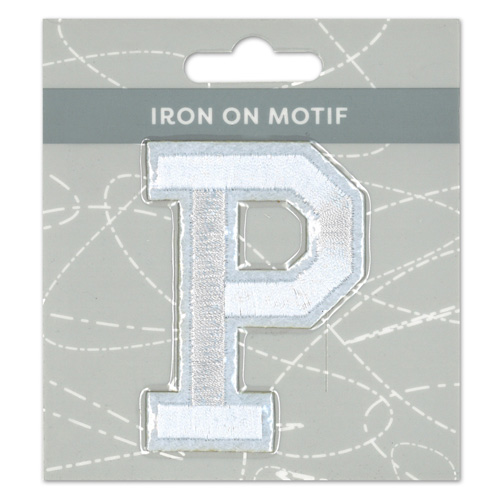 29925 Motif Iron On 75mm White P