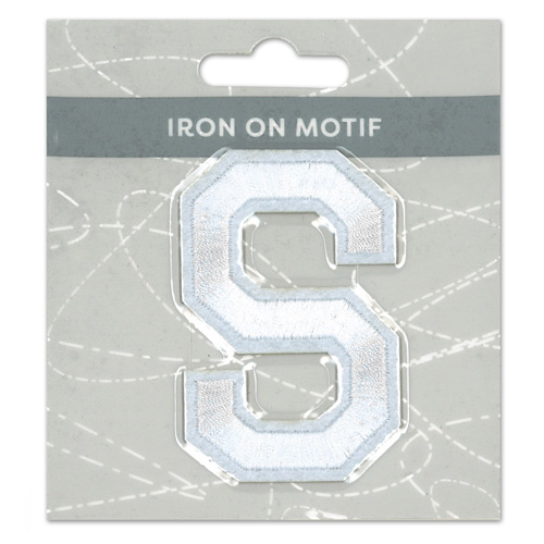 29928 Motif Iron On 75mm White S