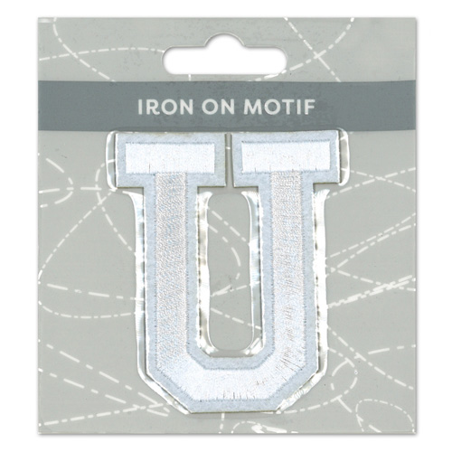 29930 Motif Iron On 75mm White U
