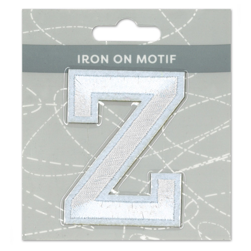 29935 Motif Iron On 75mm White Z