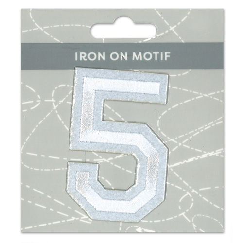 29941 Motif Iron On 75mm White 5