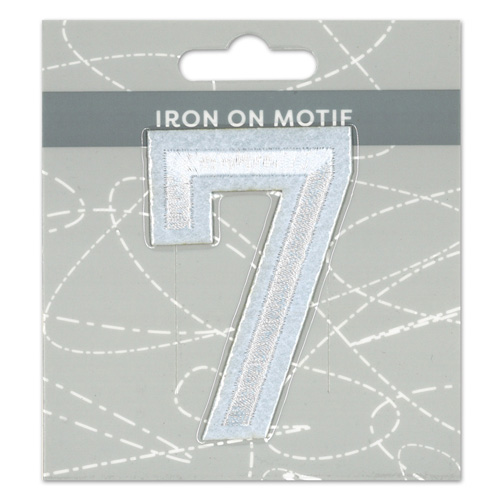 29943 Motif Iron On 75mm White 7