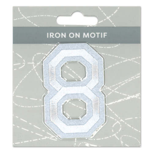 29944 Motif Iron On 75mm White 8