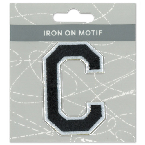 29948 Motif Iron On 75mm Black C