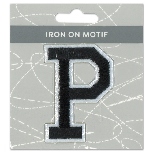 29961 Motif Iron On 75mm Black P