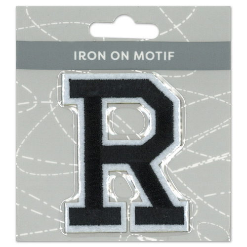 29963 Motif Iron On 75mm Black R