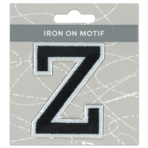 29971 Motif Iron On 75mm Black Z