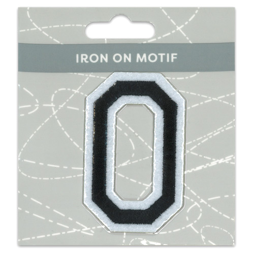 29972 Motif Iron On 75mm Black 0
