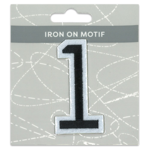 29973 Motif Iron On 75mm Black 1