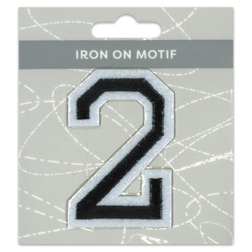 29974 Motif Iron On 75mm Black 2