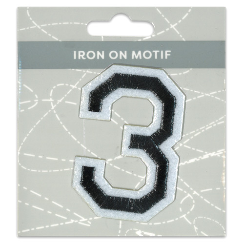 29975 Motif Iron On 75mm Black 3