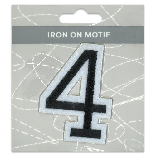29976 Motif Iron On 75mm Black 4