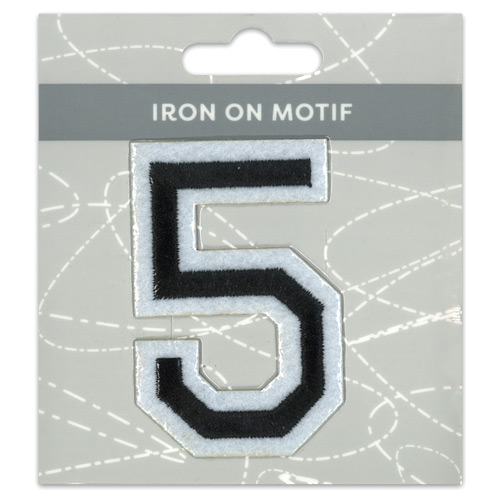 29977 Motif Iron On 75mm Black 5